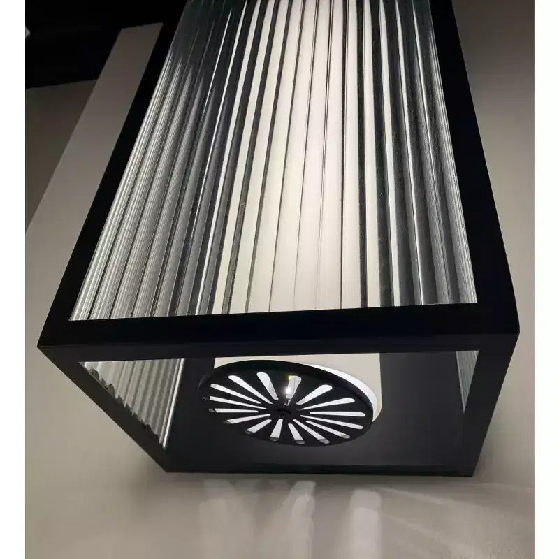 Applique murale LED d'extérieur, 3 lumières, finition noir