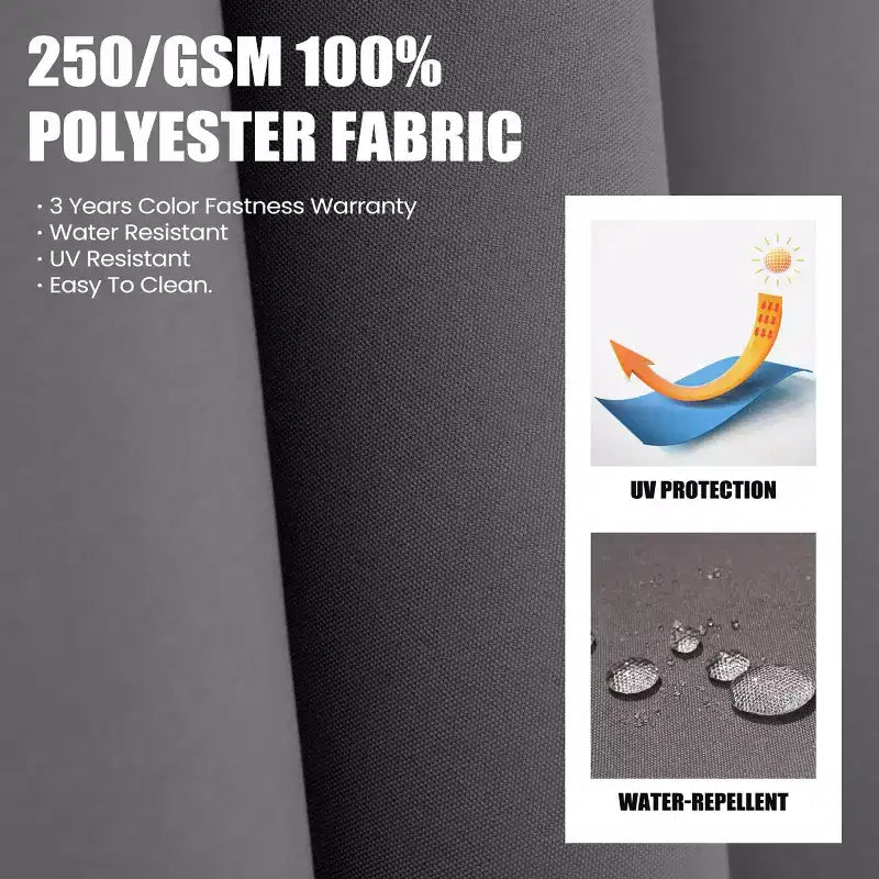 Parasol de terrasse déporté cantilever 360° à deux niveaux, de 3 mètres, avec base lestée
