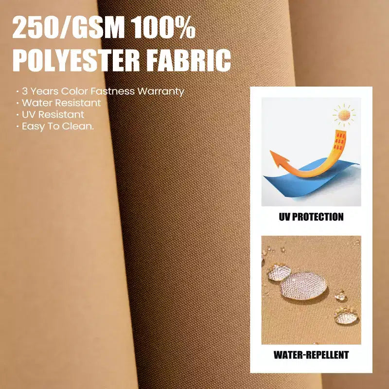 Parasol de terrasse déporté cantilever 360° à deux niveaux, de 3 mètres, avec base lestée